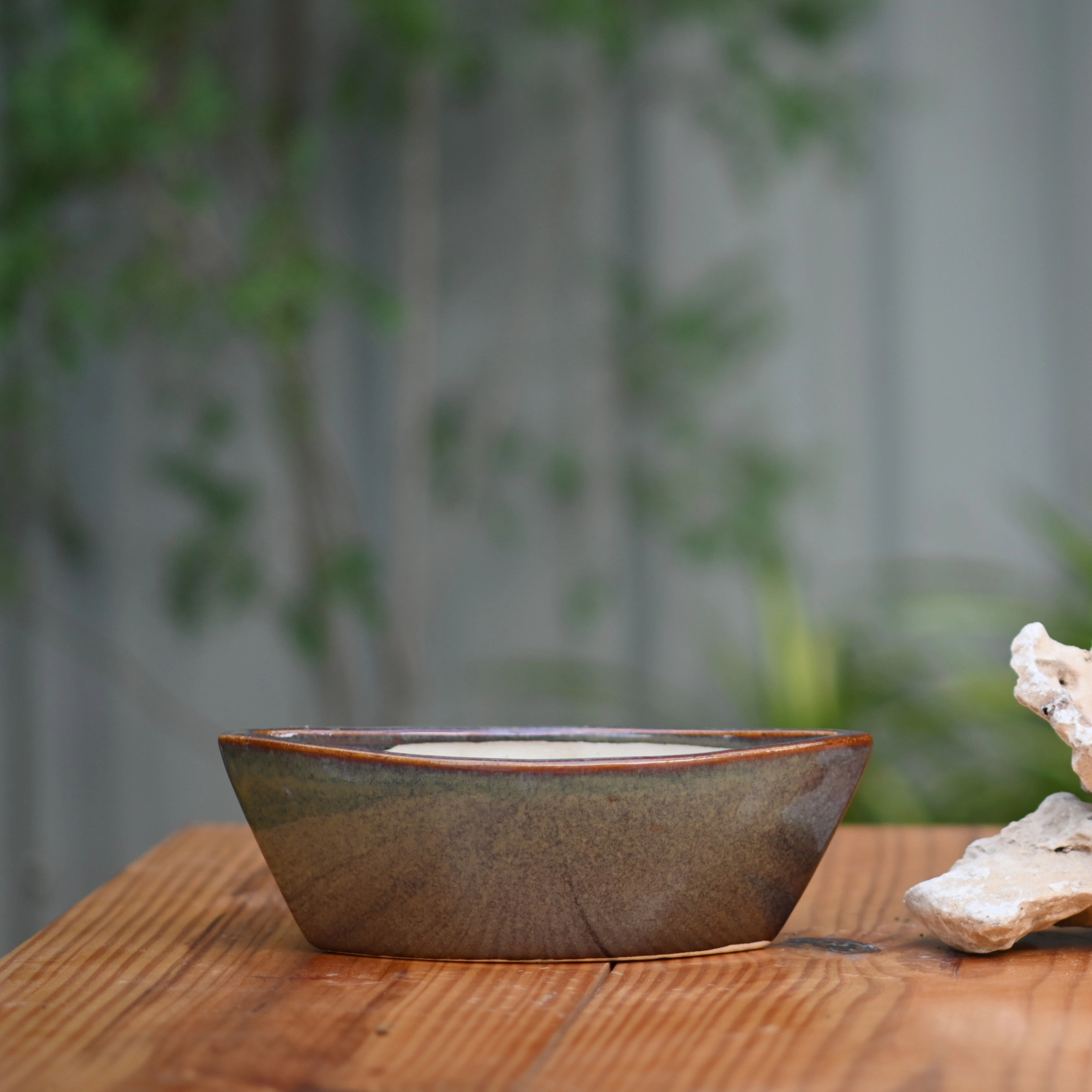 Ceramic Yatch Bonsai Pot For Plants