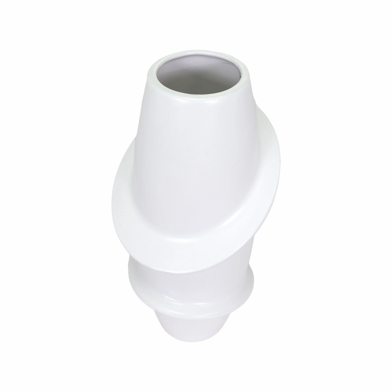 Cha Cha - White Short Vase