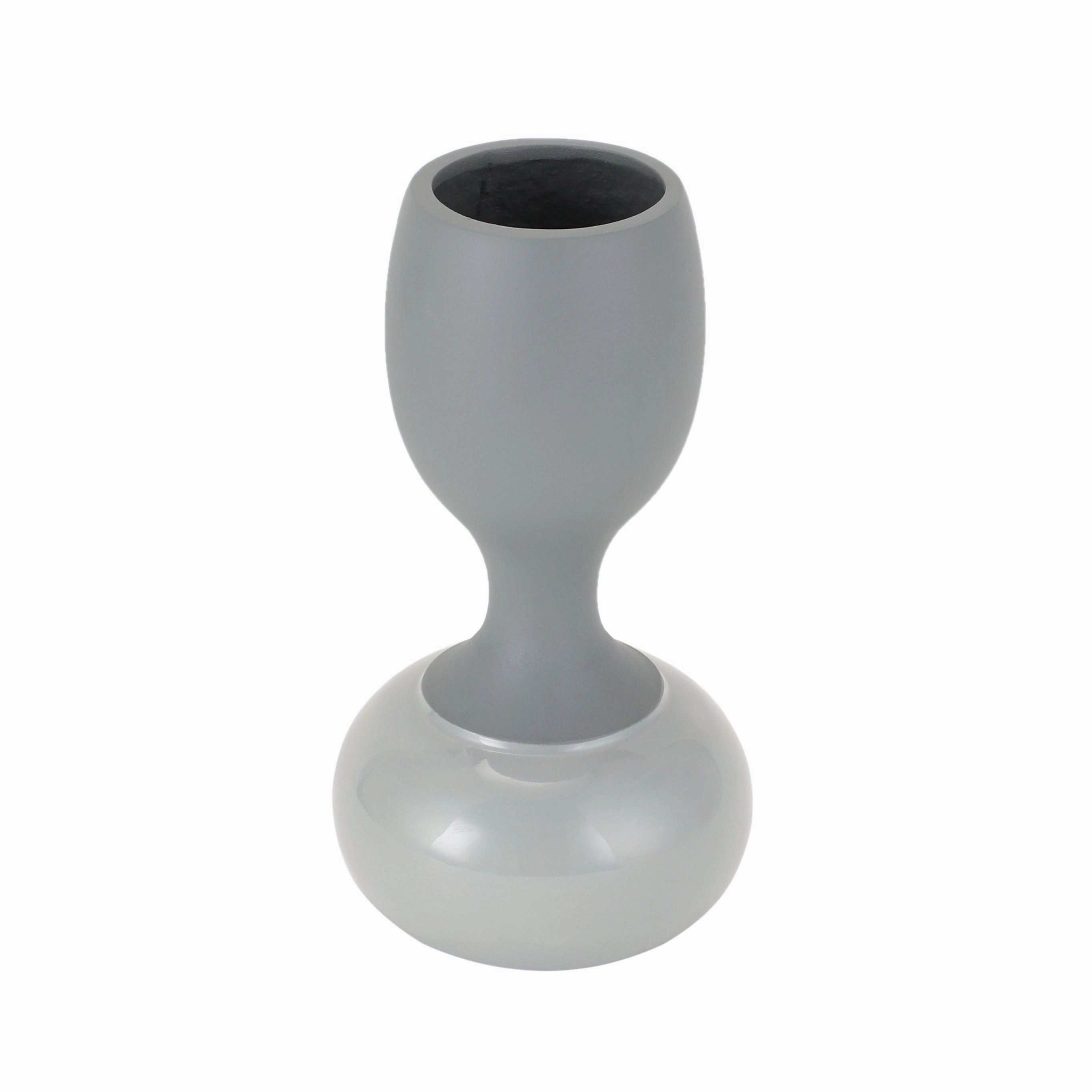 Chalice Grey Enamel Vase