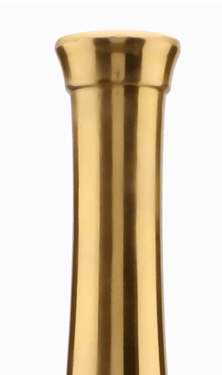 Champagne Bottle Scarlet Red & Gold (Large) Aluminium Table Vase,