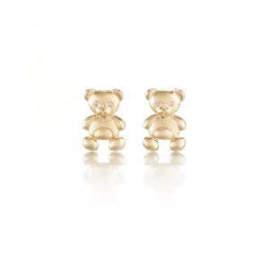 Child's Bear Stud Earrings