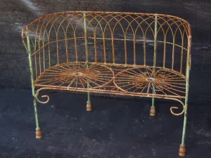 CHILD'S CAST FOOT BENCH decorative plants  
