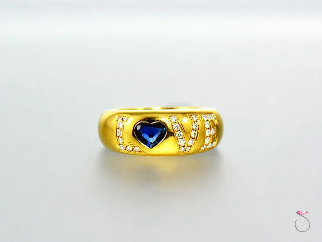 Chopard Love Diamond Sapphire Ring in 18K