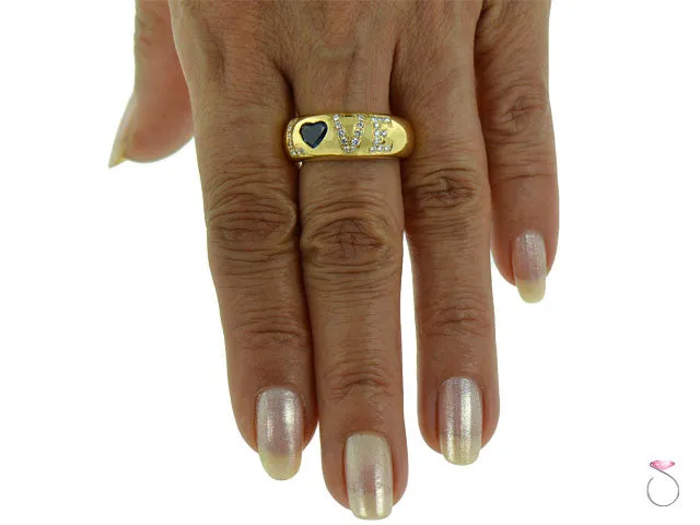 Chopard Love Diamond Sapphire Ring in 18K