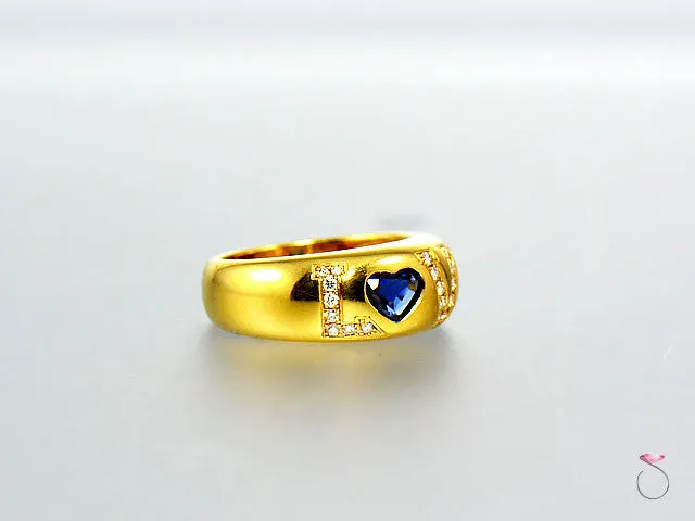 Chopard Love Diamond Sapphire Ring in 18K