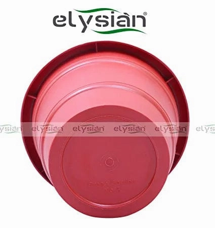 Circular Shape Plastic Pot (13 cms), Brown