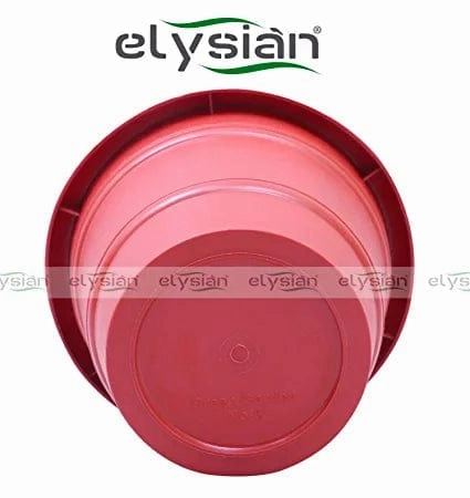 Circular Shape Plastic Pot (13 cms), Brown