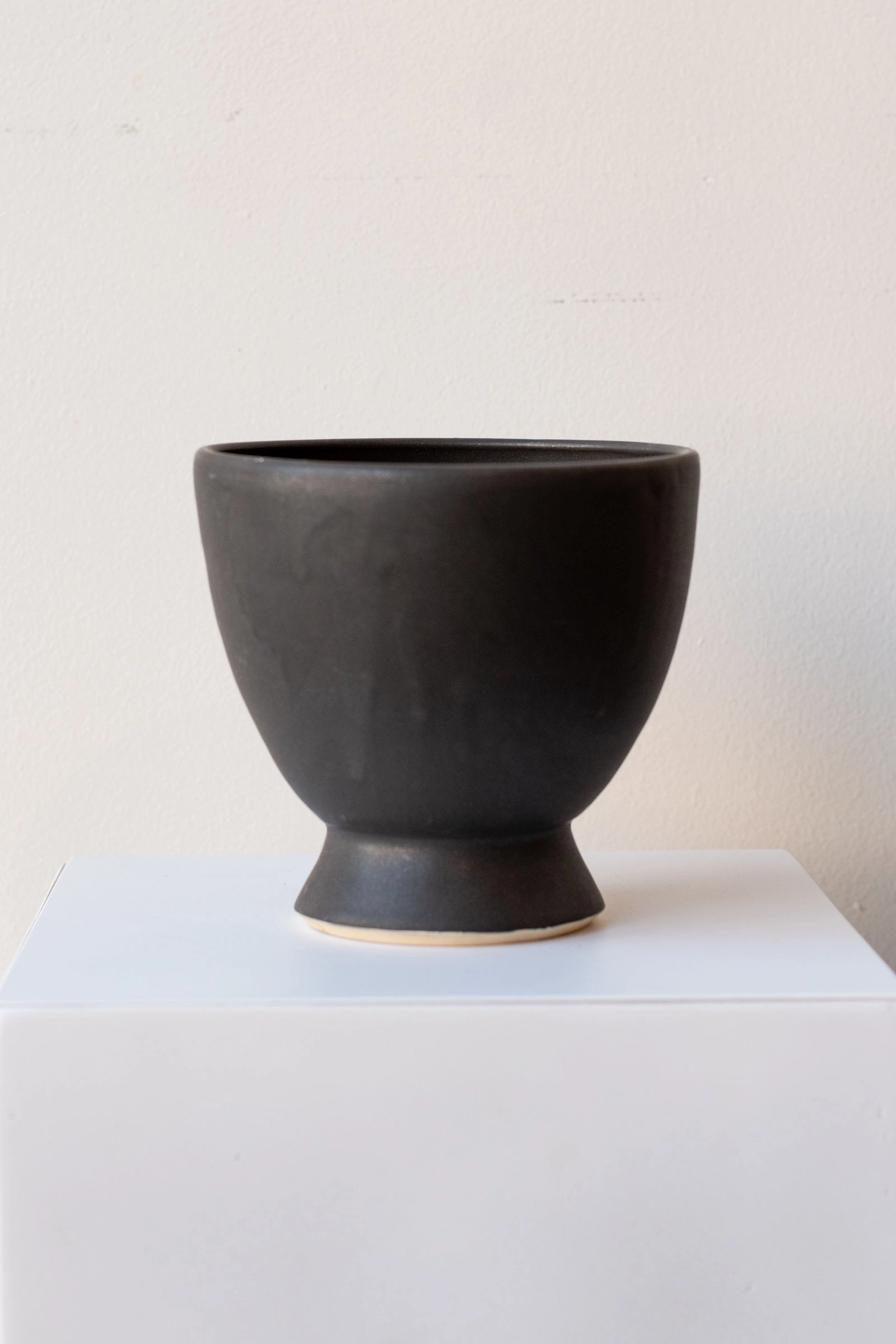 Classic Compote Matte Black dried green plant  