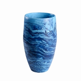 Classical - Vase Large Denim Swirl mini ornamental plant  