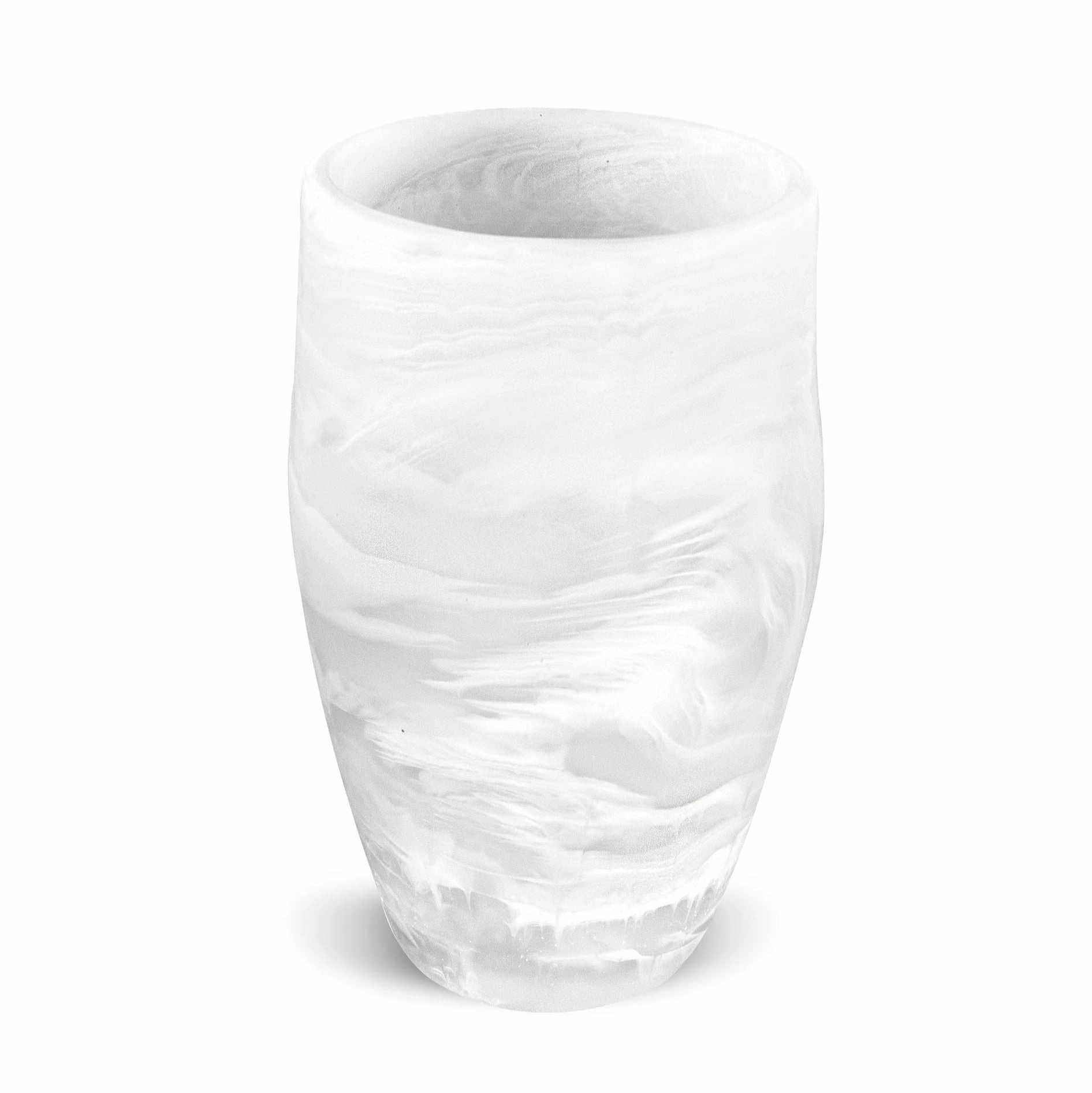Classical - Vase Large White Swirl mini ornamental plant  
