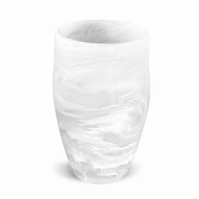 Classical - Vase Large White Swirl mini ornamental plant  