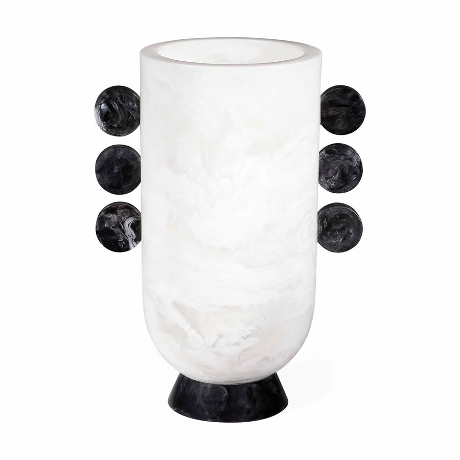 Como Disc Urn - Black & White Vase mini ornamental plant  