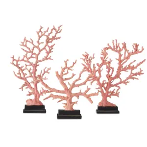 Composite Coral Statues dried flowers  