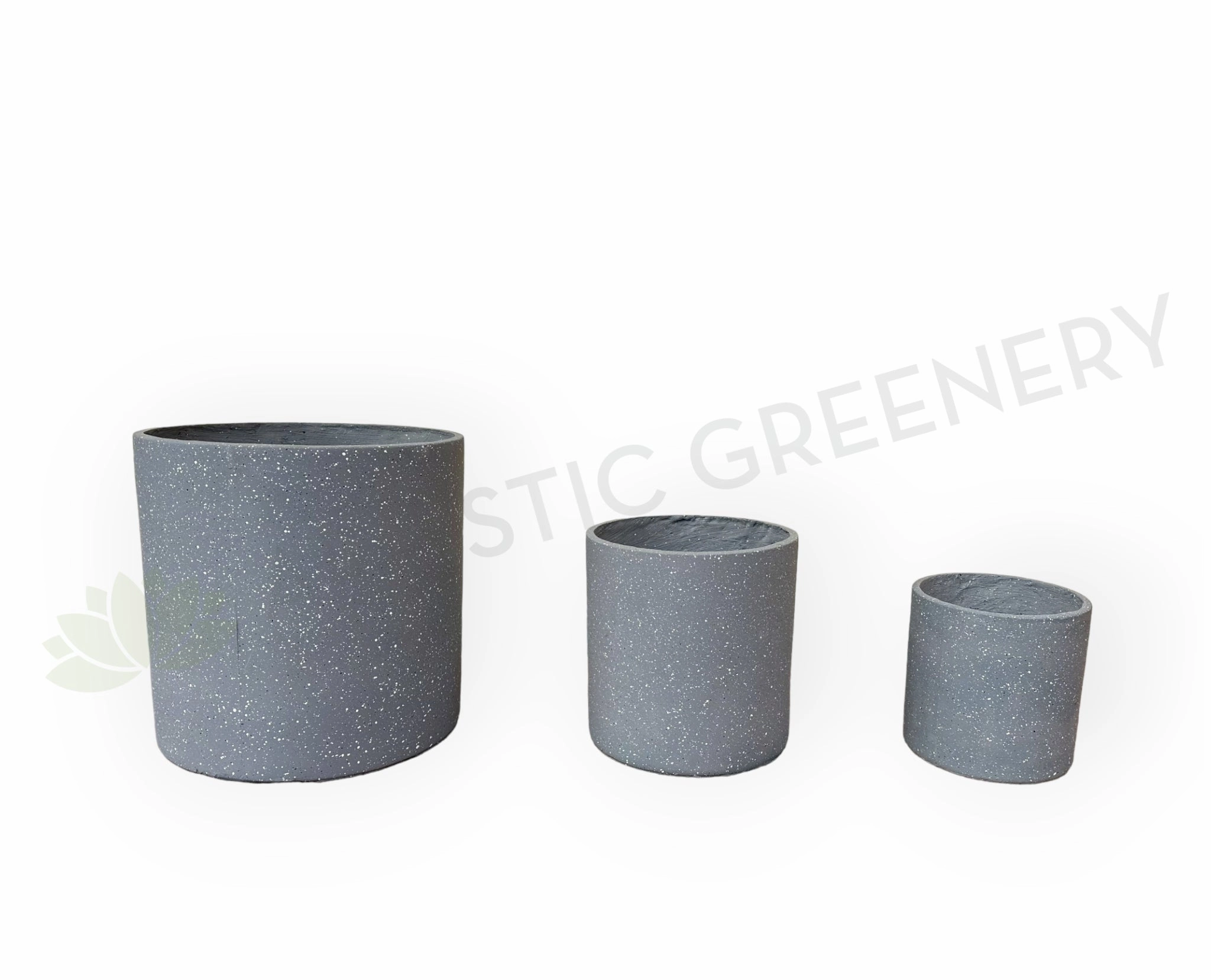 Concrete x Fiberglass Planter - Round (Available in 3 sizes) CER0017C outdoor greenery  