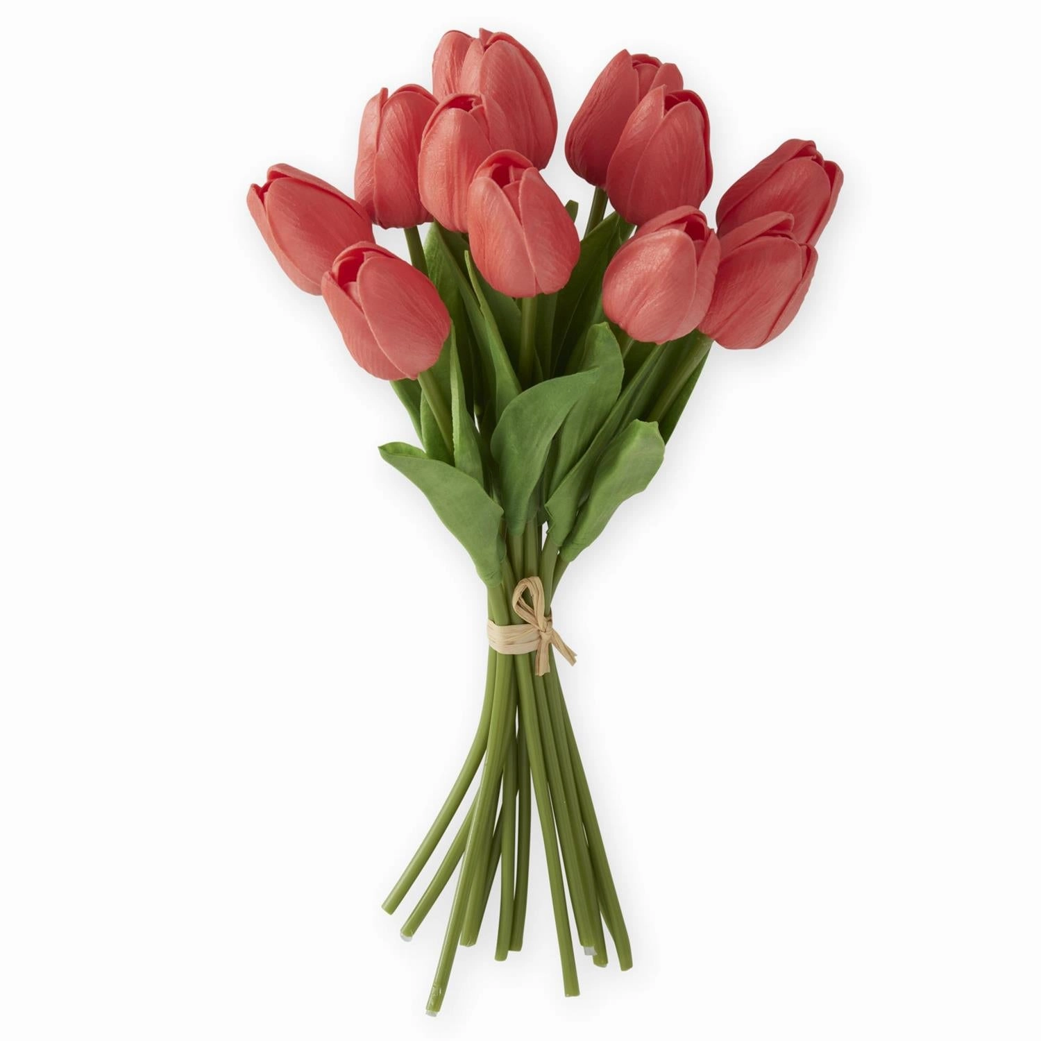 Coral Real Touch Tulip Bundle