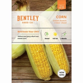 Corn-Golden Bantam 8 Row Seed Packet floating plant shelf  