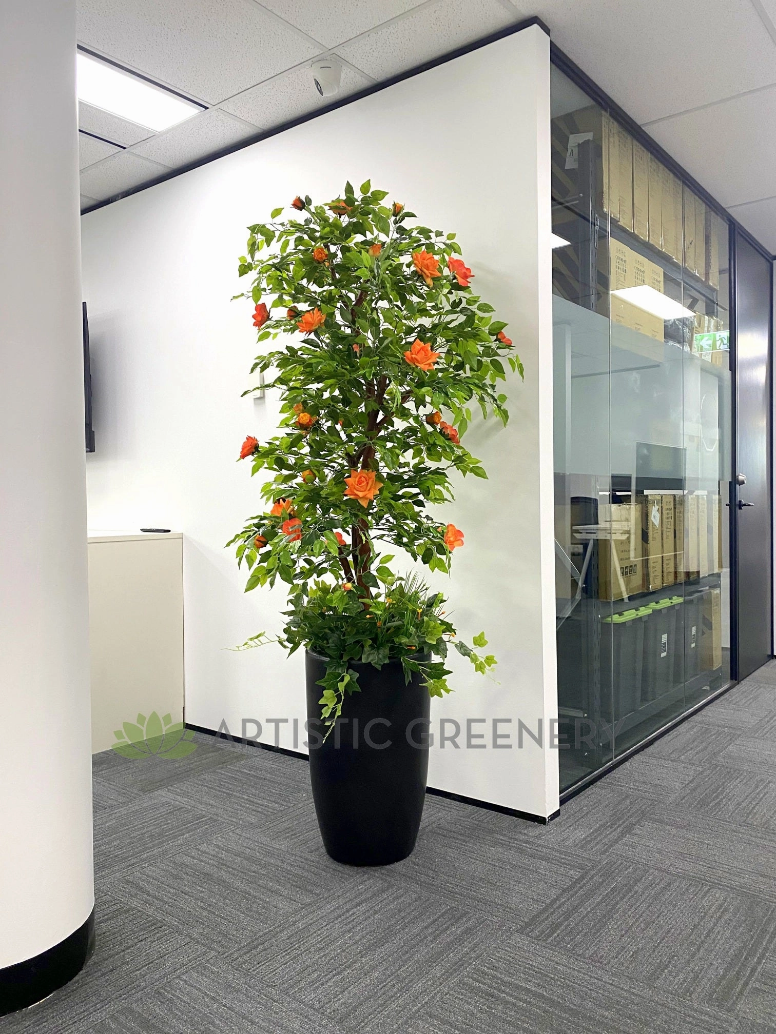 CT003 Rose Tree 160cm Orange