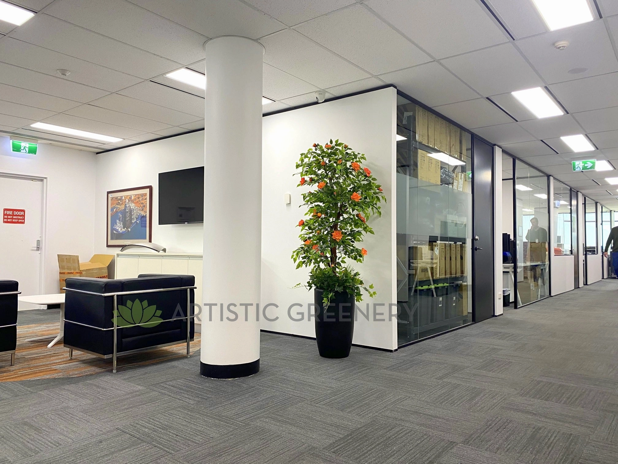 CT003 Rose Tree 160cm Orange