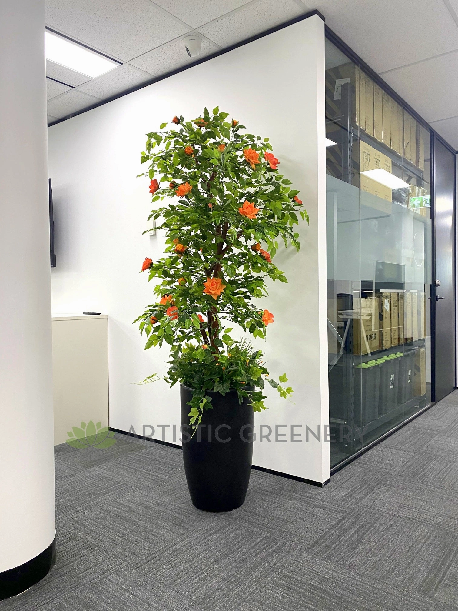 CT003 Rose Tree 160cm Orange