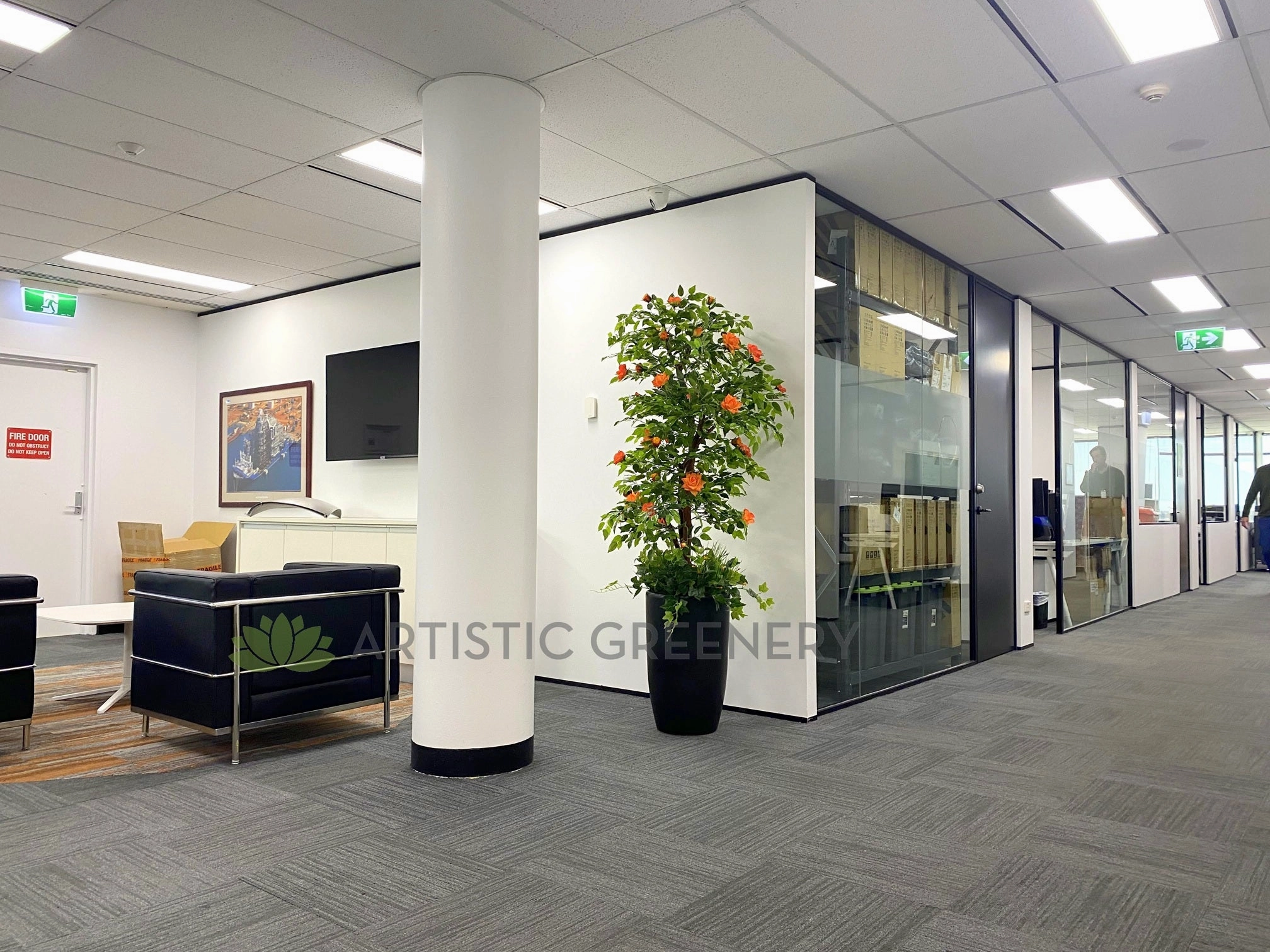 CT003 Rose Tree 160cm Orange