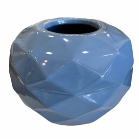 Cut Vase Blue Shadow Paunchy Glossy mini ornamental plant  
