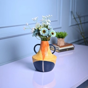 Cylindrical Classic - Multi-Color Vase dried green plant  