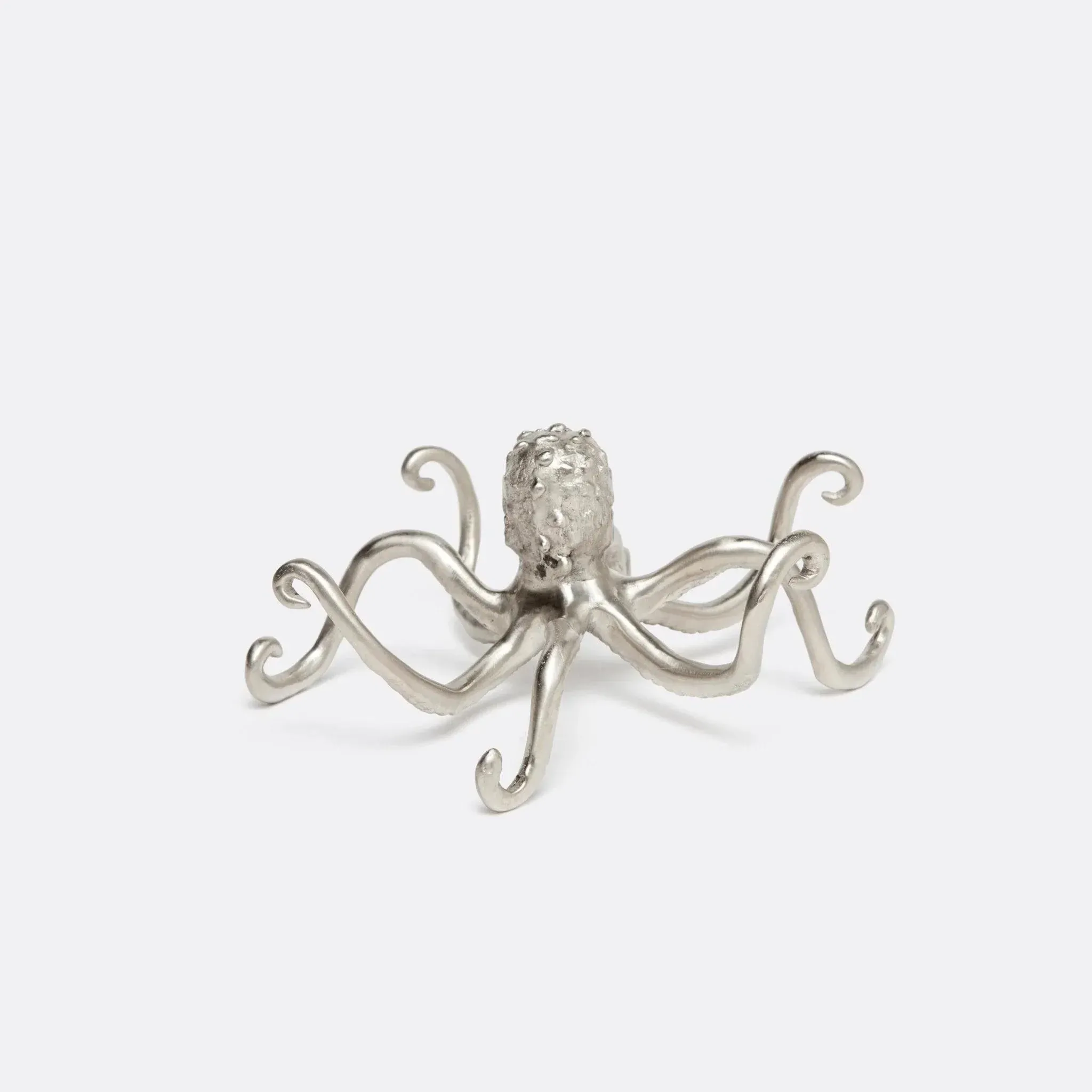 Decorative Pewter Octopus dried flowers  