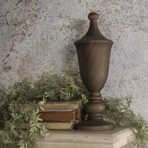 Decorative Wood Finial dried flowers  