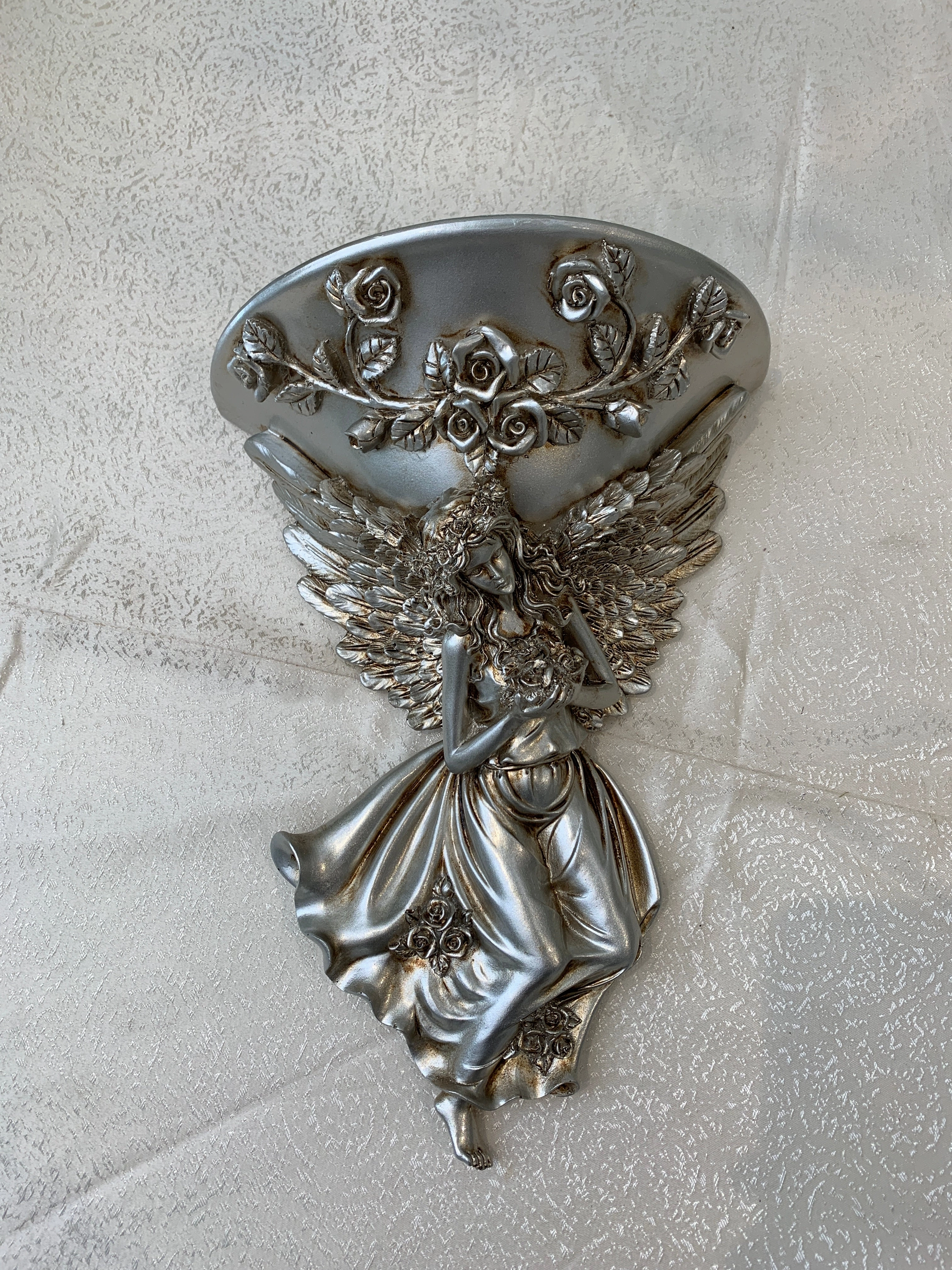 Decorative Angel Wall Planter - Fiberglass (Code: FG-TR379)