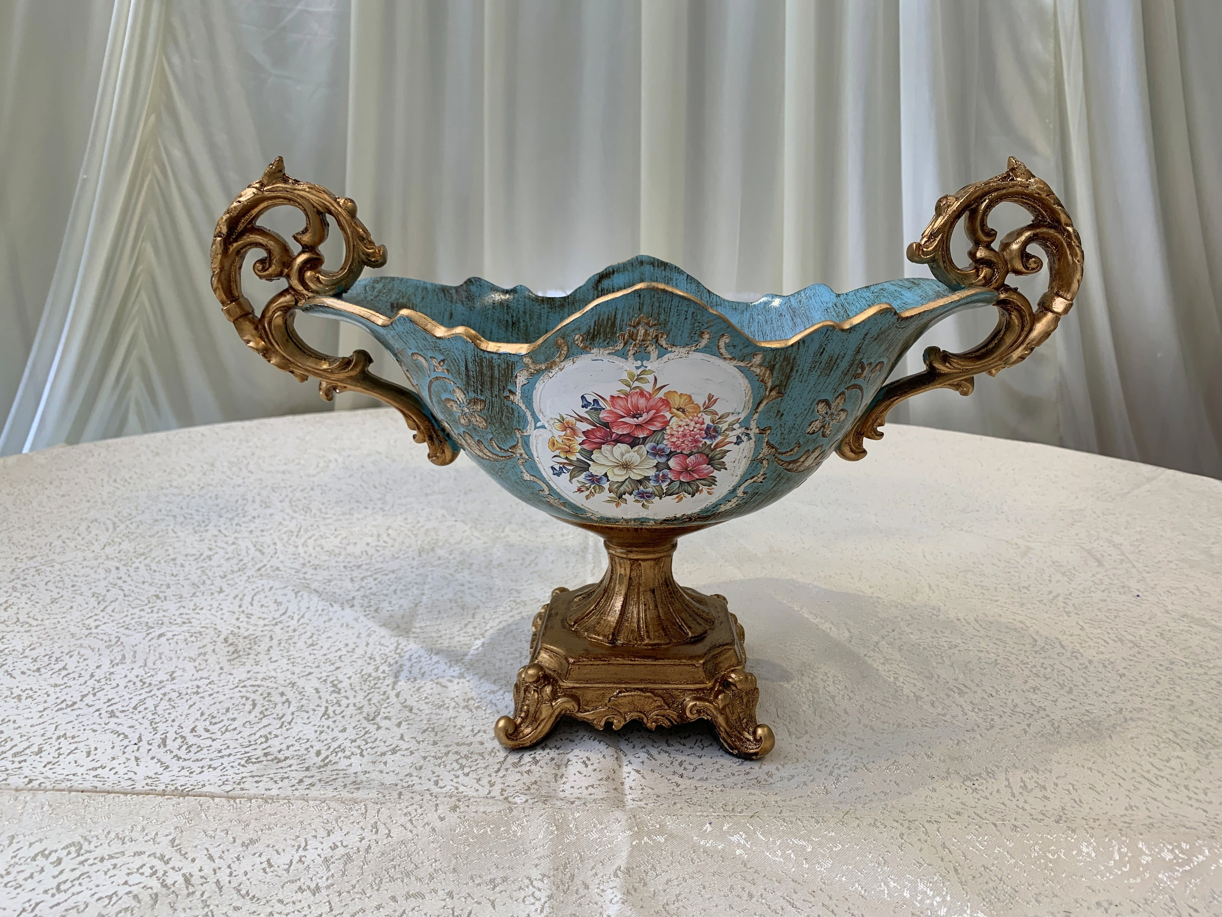 Decorative Fiberglass Vase - Blue