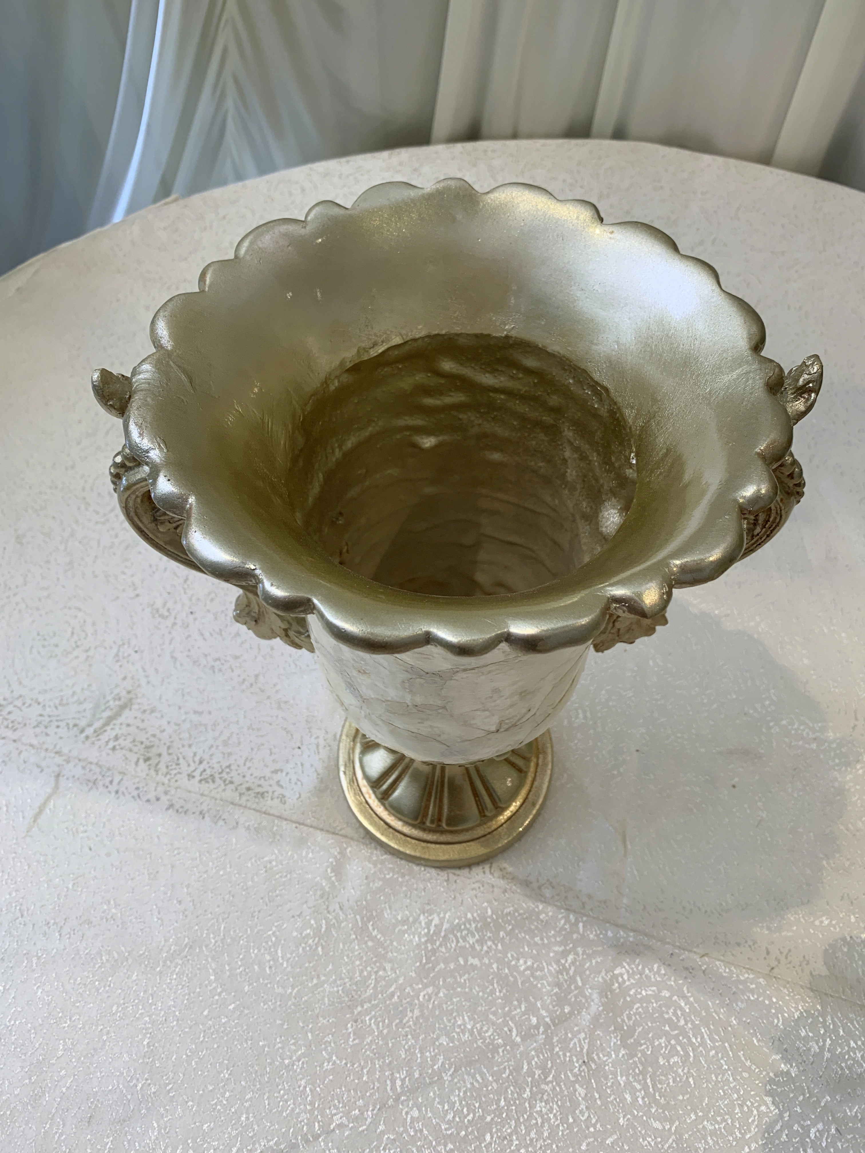 Decorative Fiberglass Vases - Pearl & Gold (2 Styles - 88042 & 88043)