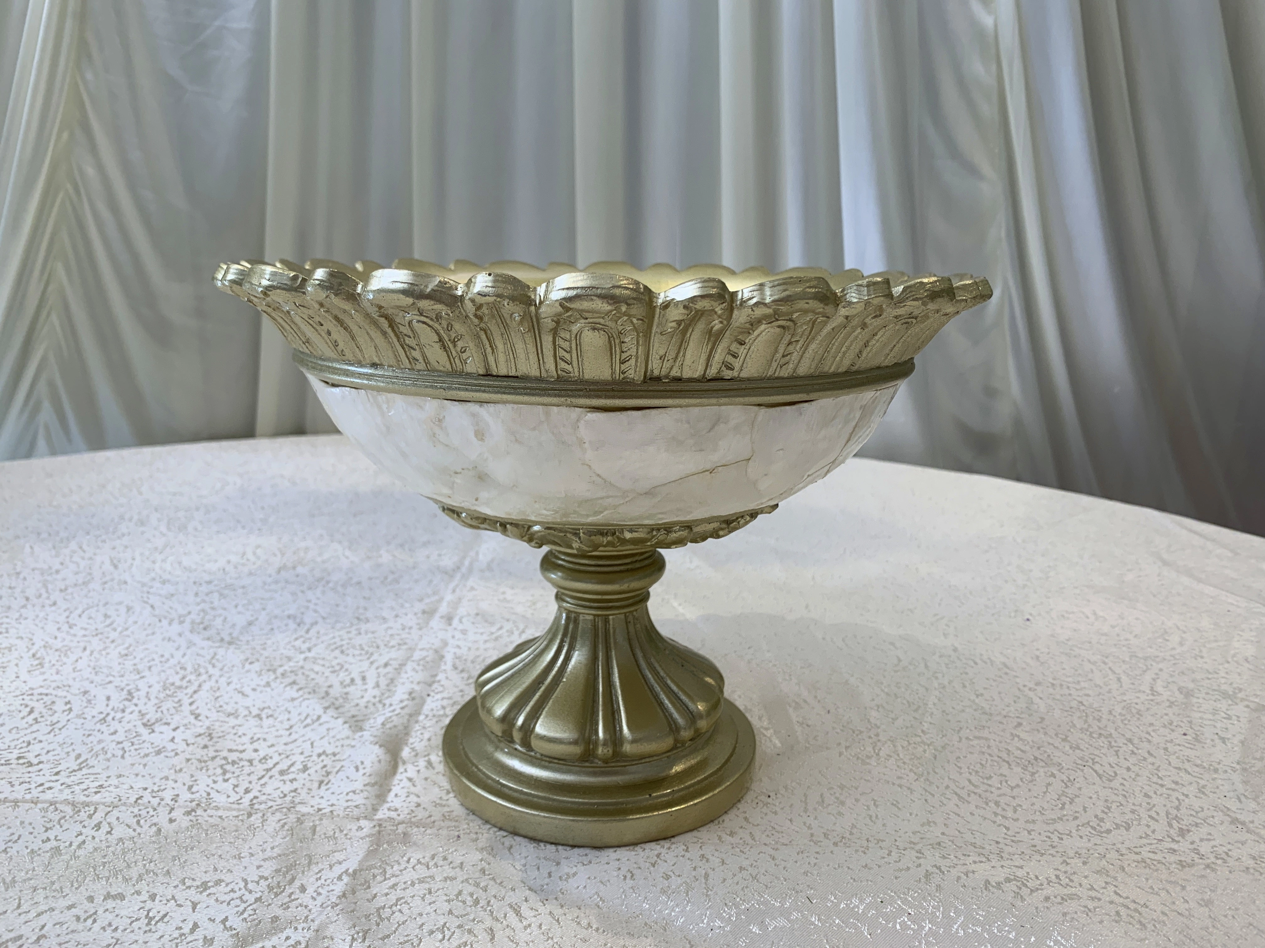 Decorative Fiberglass Vases - Pearl & Gold (2 Styles - 88042 & 88043)