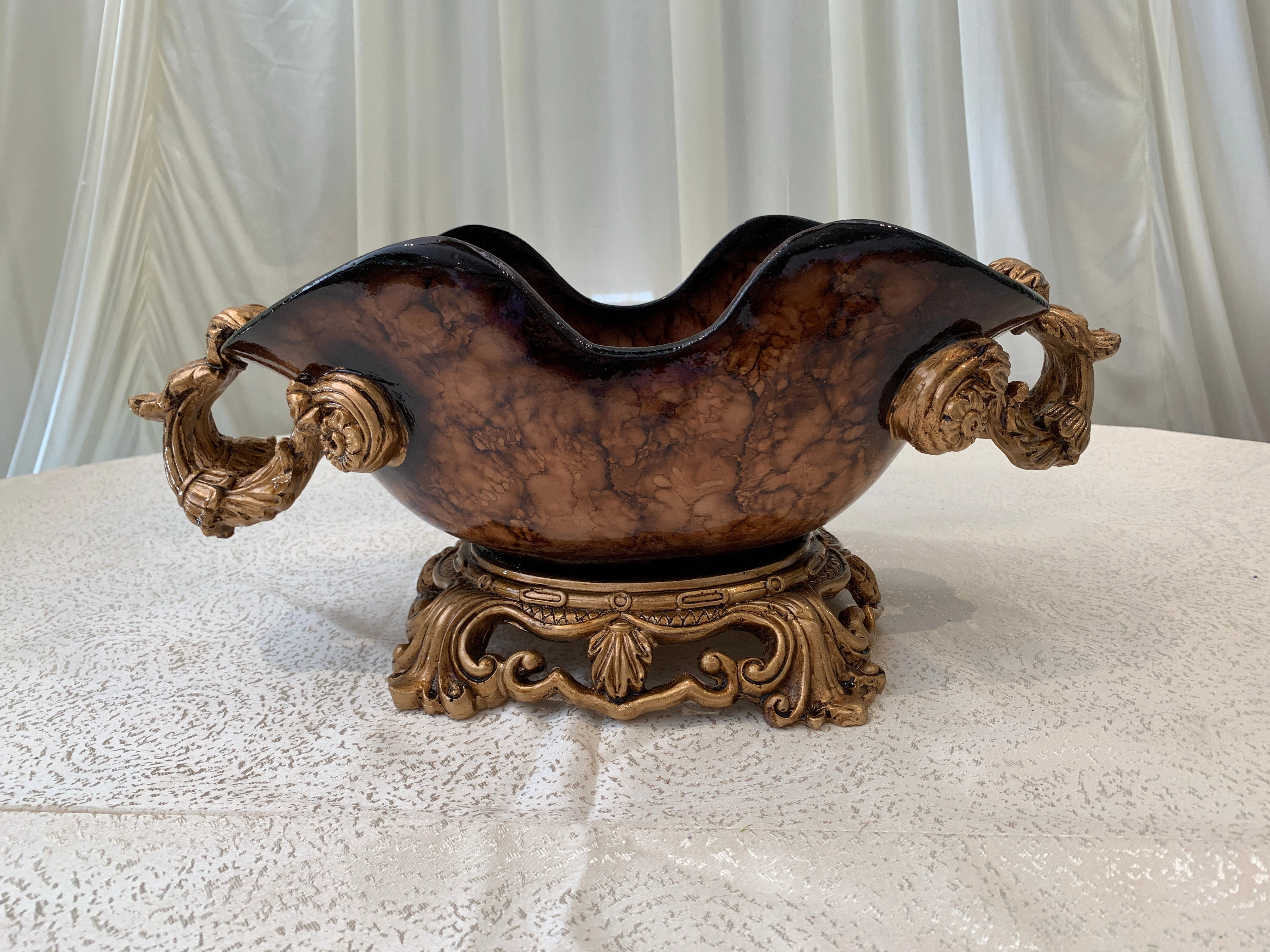 Decorative Fruit Bowl Style Vase - Fiberglass (Code: FG-TR086)
