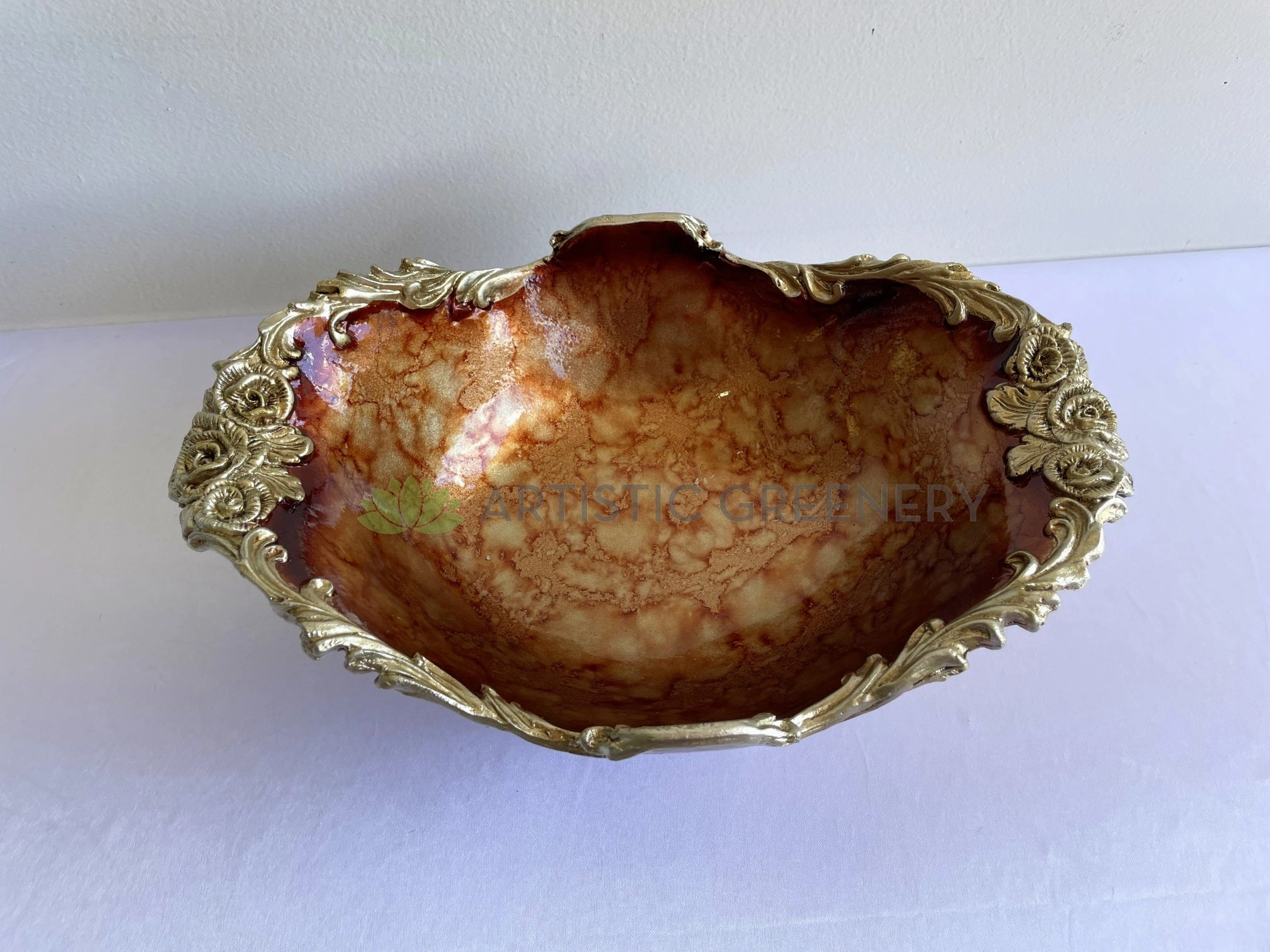 Decorative Fruit Bowl Style Vase - Fiberglass (Code: FG-TR086S)