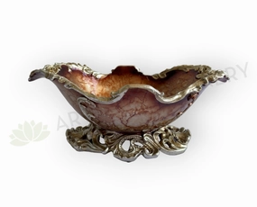 Decorative Fruit Bowl Style Vase - Fiberglass (Code: FG-TR086S) outdoor greenery  