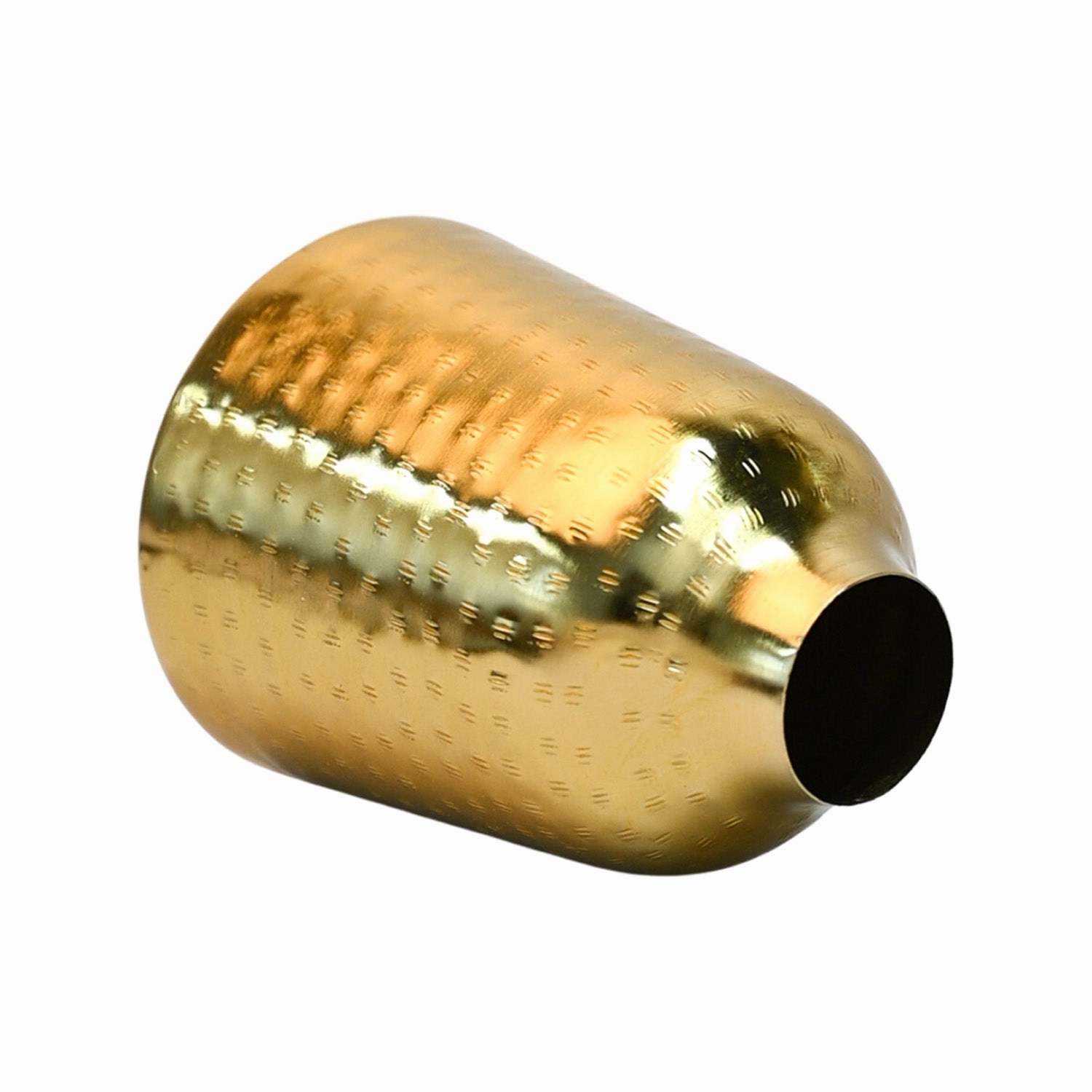 Decorative Rice Hammer Vase - Golden, Mason Shape