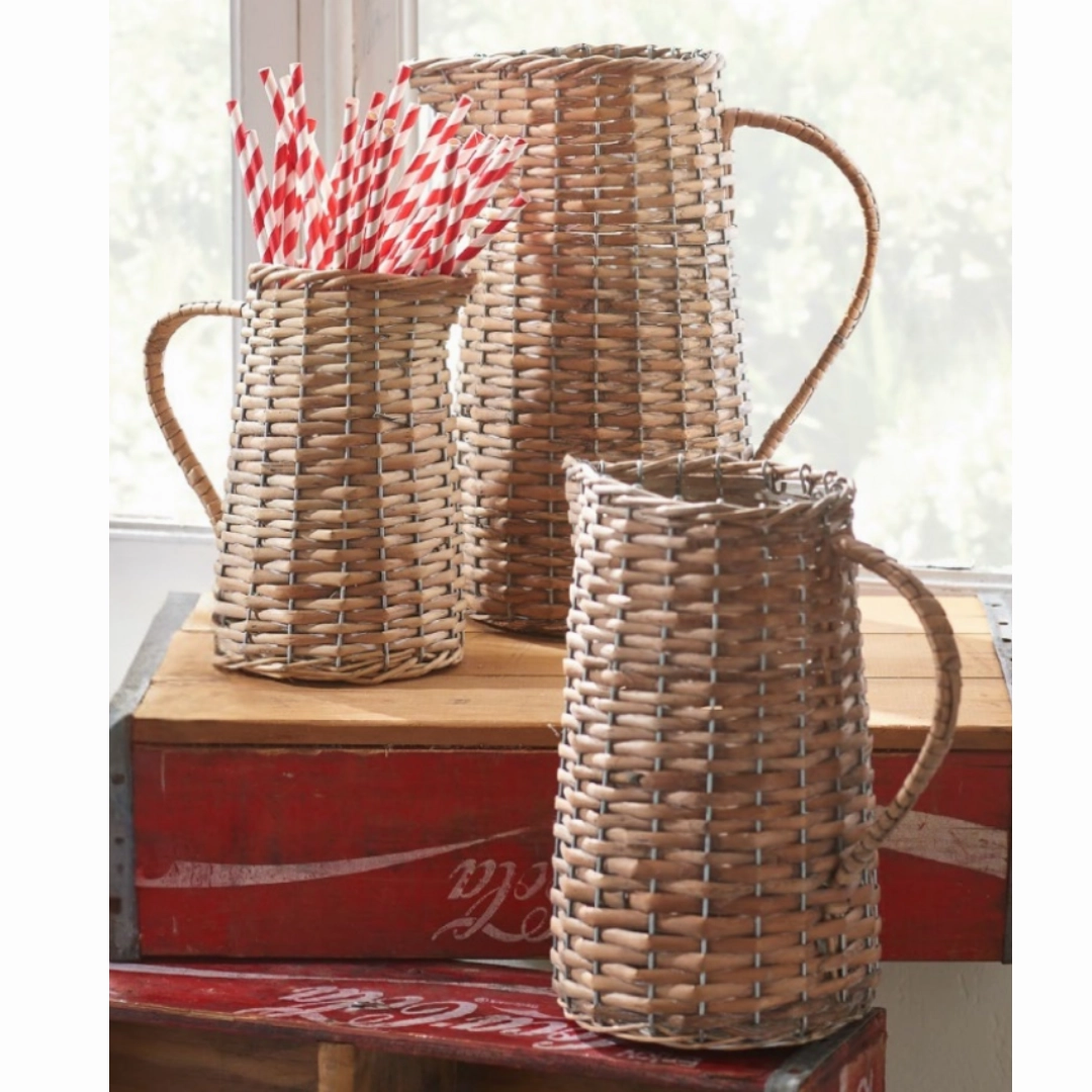 Decorative Woven Pitchers