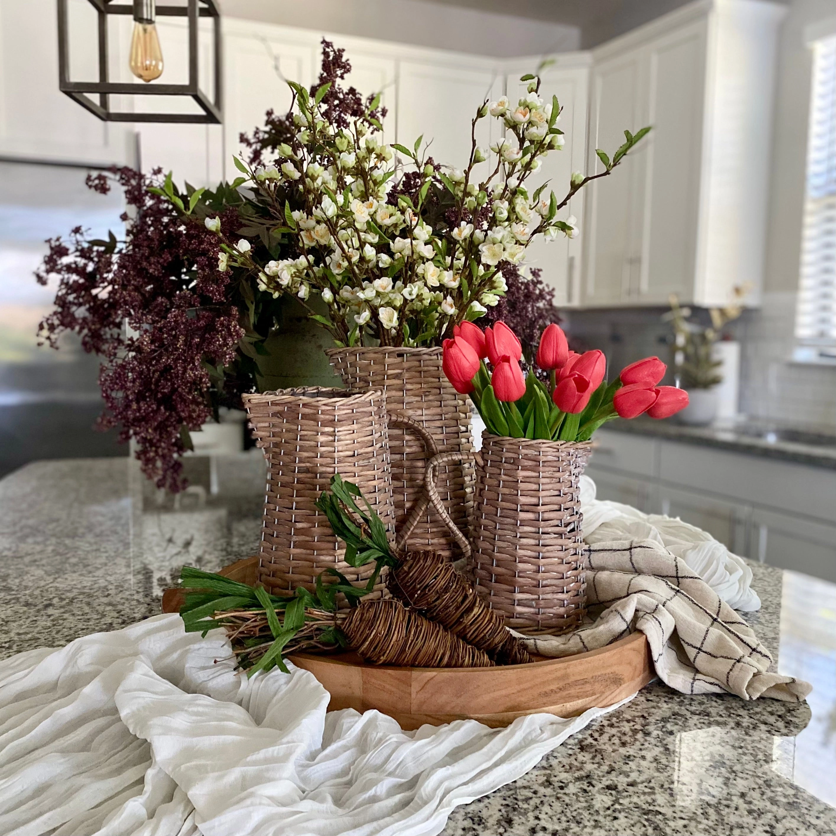 Decorative Woven Pitchers