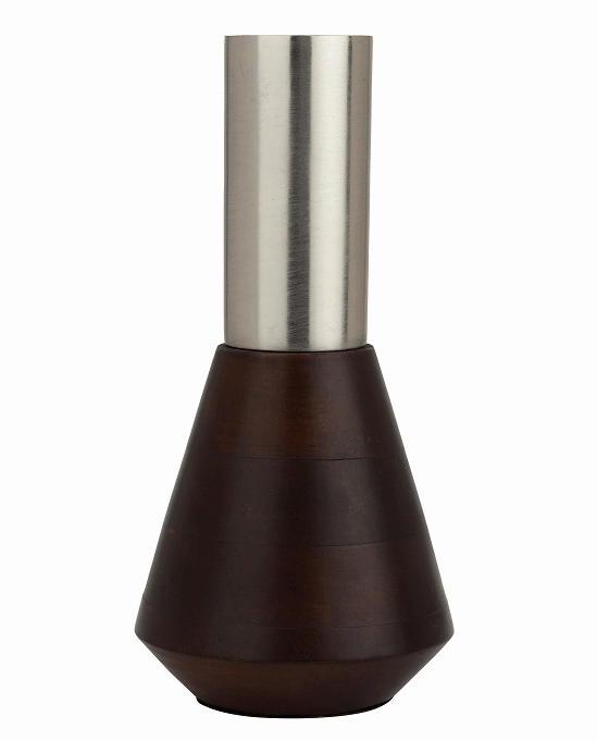 Deidra Dark Brown/Silver Table vase