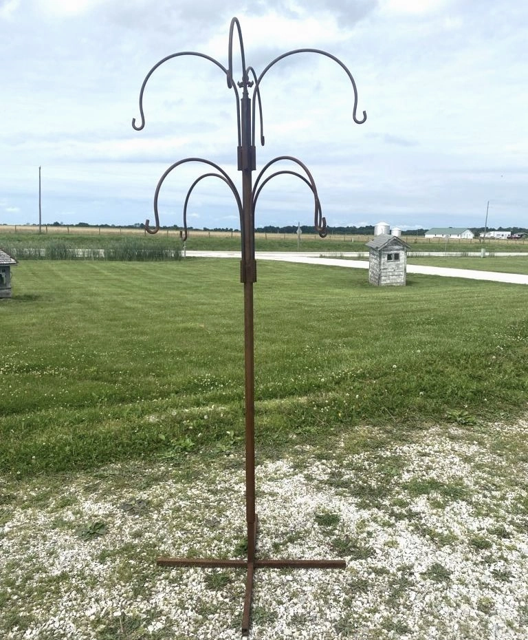 Deluxe 8 Hanging Basket Stand decorative plants  