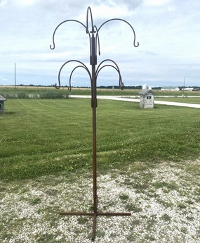 Deluxe 8 Hanging Basket Stand decorative plants  