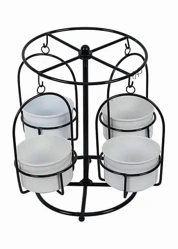 Detachable Round Stand with 4 Planters