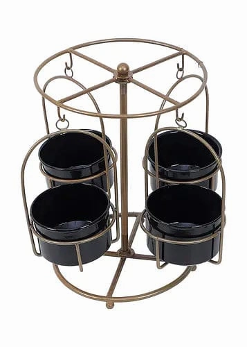 Detachable Round Stand with 4 Planters