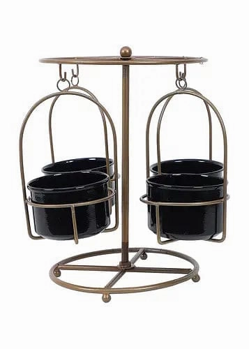 Detachable Round Stand with 4 Planters
