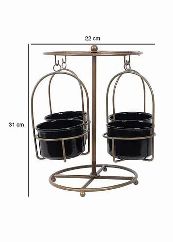 Detachable Round Stand with 4 Planters
