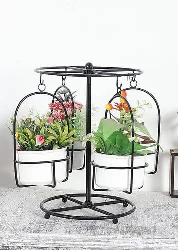 Detachable Round Stand with 4 Planters