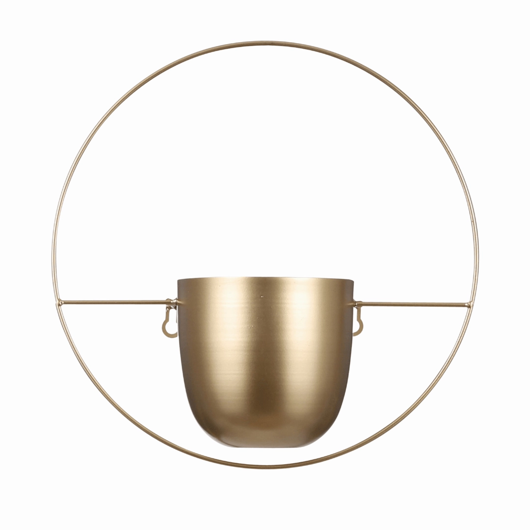 Dexter Wall Hanging Plant Pot Gold