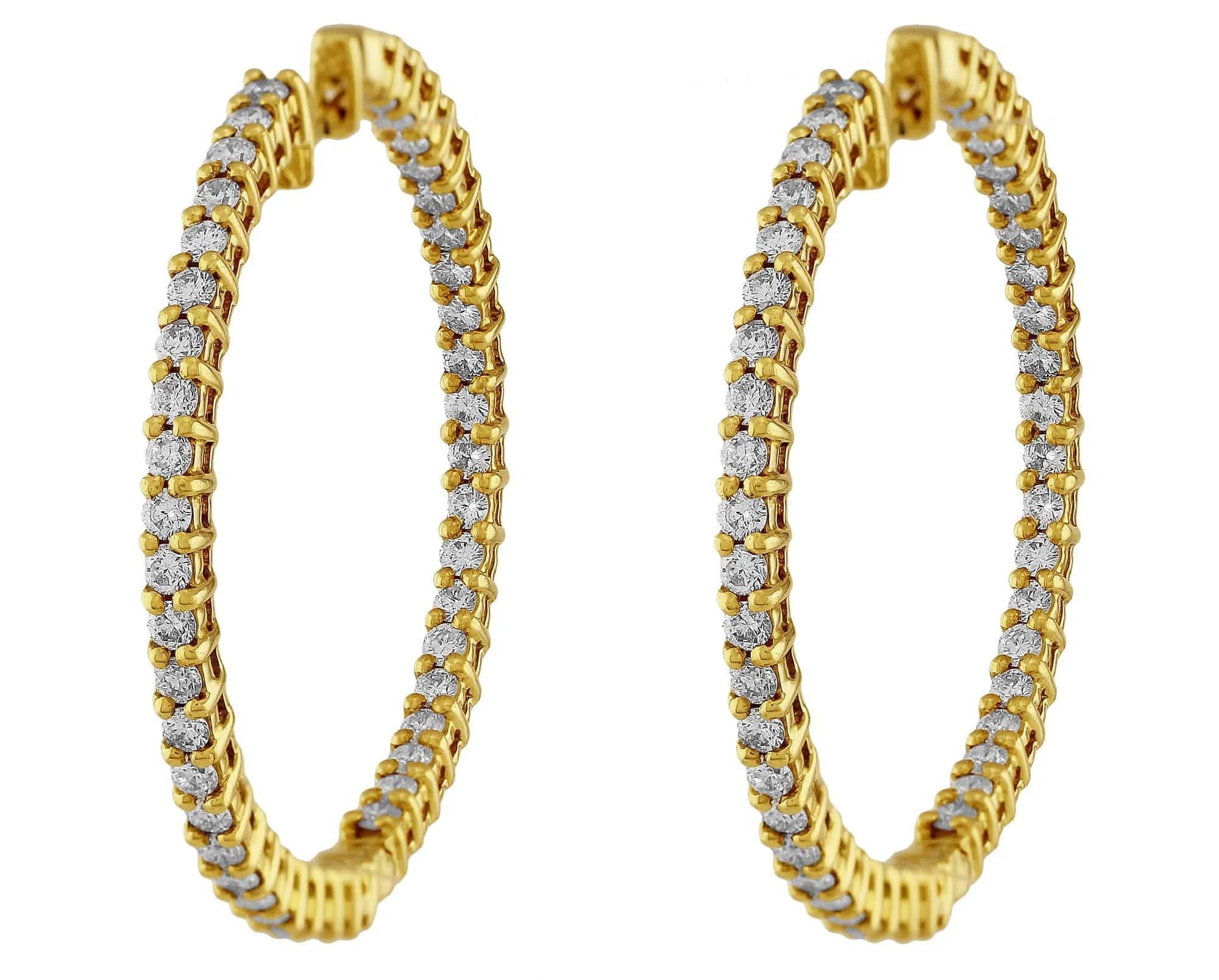 Diamond Hoop Earrings