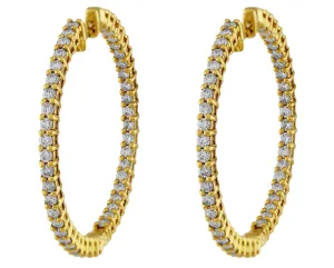 Diamond Hoop Earrings