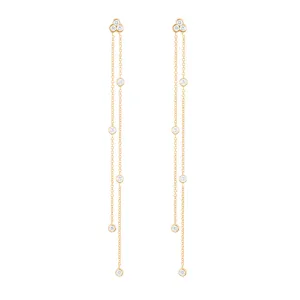Diamond Poppy Earrings